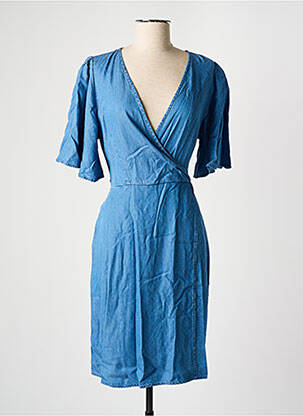 Robe courte manches courtes manches courtes bleu VERO MODA femme