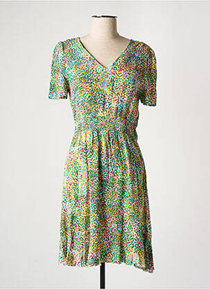 Robe mi-longue manches courtes manches courtes vert VERO MODA femme