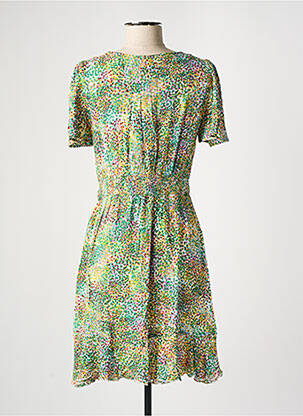 Robe mi-longue manches courtes manches courtes vert VERO MODA femme