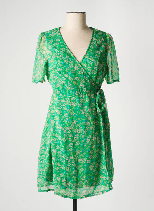 Robe courte manches courtes manches courtes vert VERO MODA femme