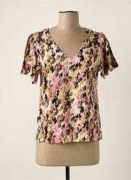 Blouse manches courtes manches courtes rose VERO MODA femme