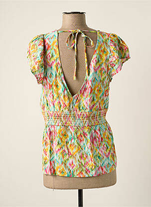Blouse manches courtes manches courtes jaune ICHI femme