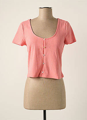 Gilet manches courtes coupe cintrée rose VERO MODA femme