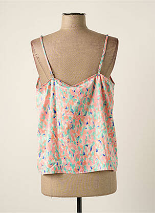 Blouse imprimé fantaisie fines bretelles rose VERO MODA femme