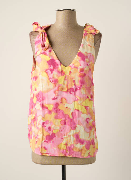 Blouse imprimé fantaisie sans manche rose VERO MODA femme