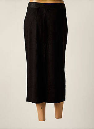 Jupe mi-longue stretch noir STREET ONE femme