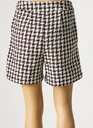 Short taille à pinces taille haute marron VERO MODA femme