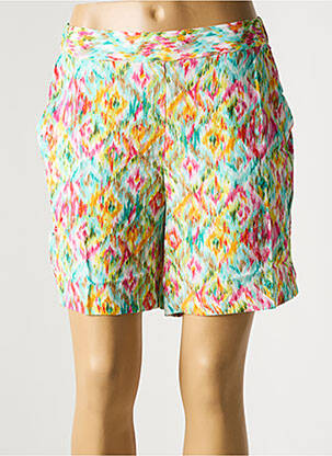 Short coupe fluide taille haute bleu ICHI femme