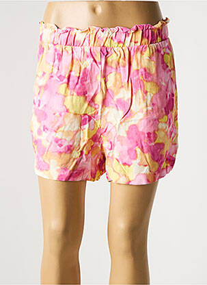 Short taille élastique taille haute rose VERO MODA femme