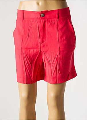 Bermuda taille élastique taille haute rose STREET ONE femme