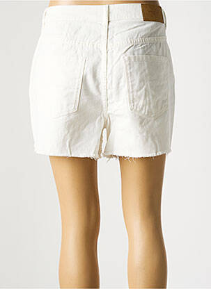 Short fermeture zippée sous rabat boutonné taille haute blanc VERO MODA femme