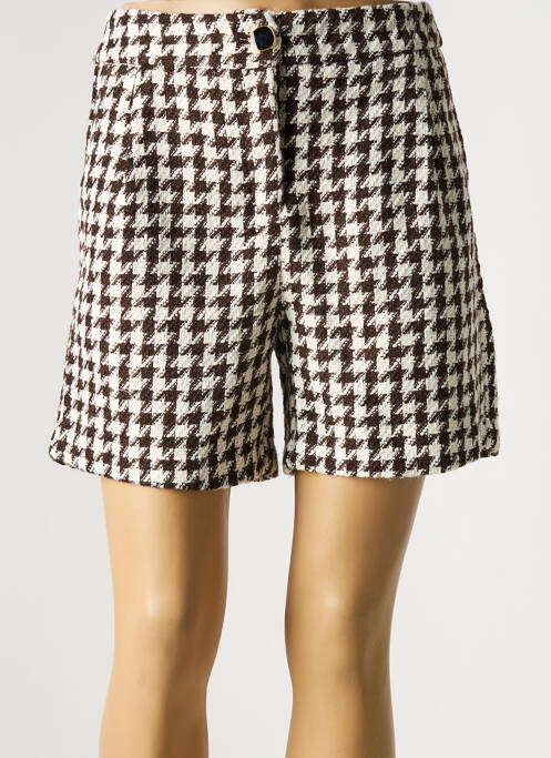 Short marron VERO MODA pour femme