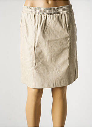 Jupe courte poches beige ICHI femme