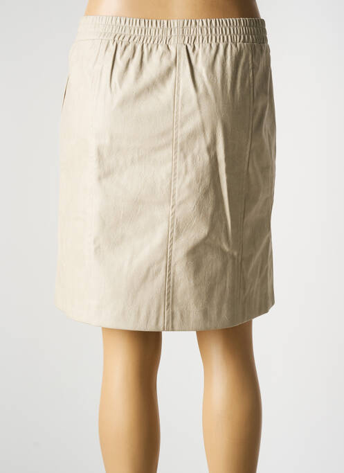 Jupe courte beige ICHI pour femme