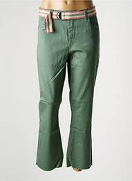 Pantalon 7/8 tissage popeline taille normale vert VERO MODA femme