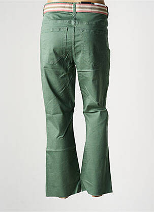 Pantalon 7/8 tissage popeline taille normale vert VERO MODA femme