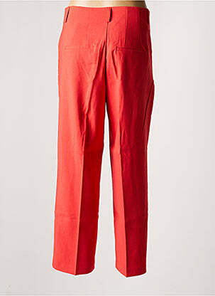 Pantalon droit stretch taille normale orange VERO MODA femme