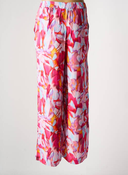 Pantalon large rose ICHI pour femme