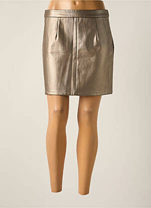 Jupe courte coupe droite marron VERO MODA femme
