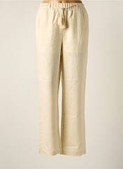 Pantalon droit beige VERO MODA pour femme seconde vue