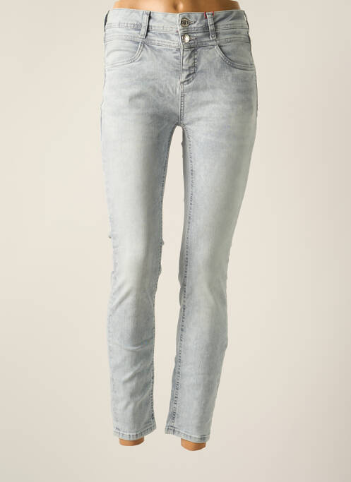 Jeans coupe slim gris STREET ONE pour femme