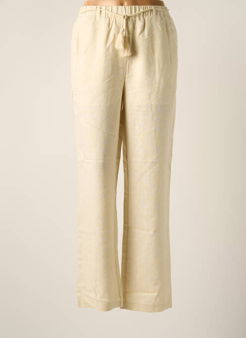 Pantalon droit beige VERO MODA pour femme