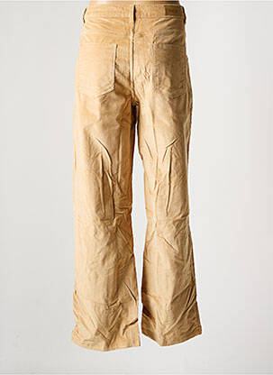 Pantalon large fermeture zippée sous rabat boutonné beige NOISY MAY femme