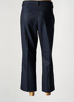 Pantalon droit fermeture zippée sous rabat avec crochet bleu PULZ JEANS femme