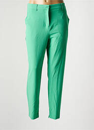 Pantalon droit taille normale taille normale vert B.YOUNG femme