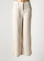 Pantalon large beige AWARE BY VERO MODA pour femme seconde vue