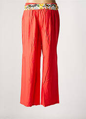 Pantalon large orange C'EST BEAU LA VIE pour femme seconde vue