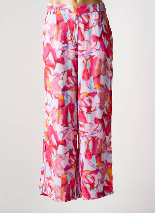 Pantalon large rose ICHI pour femme