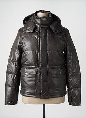 Doudoune poches a capuche vert GEOX homme
