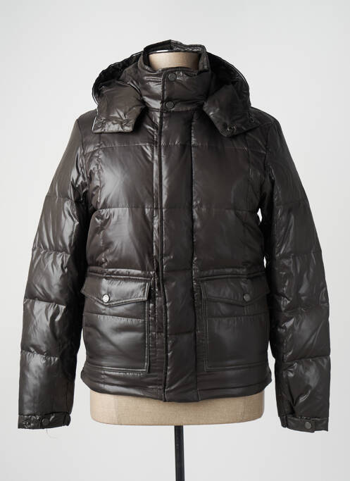 Doudoune manches longues a capuche vert GEOX homme