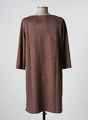 Robe courte manches 3/4 manches 3/4 marron SWEET MISS femme