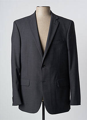 Blazer tissage chiné gris BRUNO SAINT HILAIRE homme