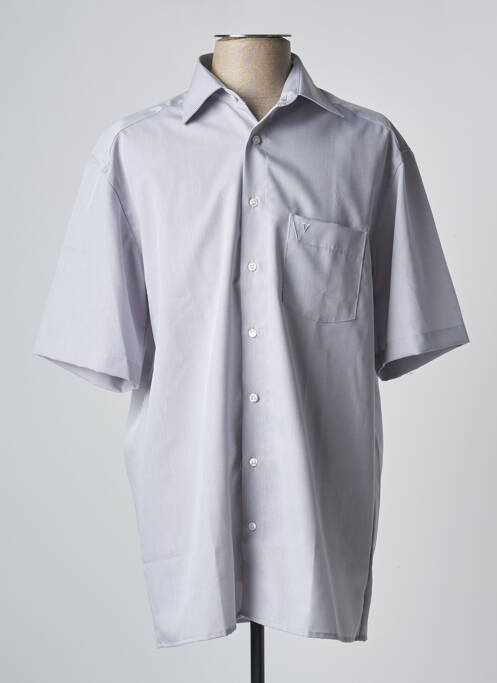 Chemise manches courtes poches gris MARVELIS homme