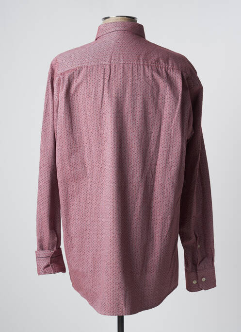 Chemise manches longues rouge JUPITER pour homme