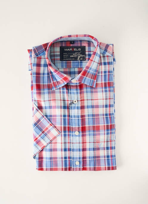 Chemise manches courtes bleu MARVELIS pour homme