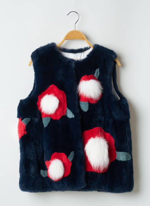 Veste casual bleu YVES SALOMON pour fille