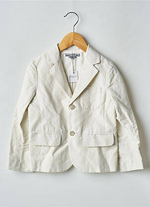 Blazer finition intérieure doublure satiné beige BONPOINT garçon