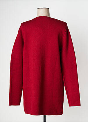 Gilet manches longues stretch rouge ESCANDELLE femme