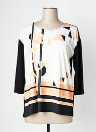 T-shirt manches 3/4 manches 3/4 noir BARBARA LEBEK femme