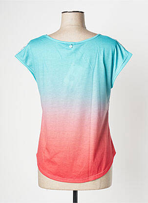 T-shirt stretch manches courtes bleu PAUL BRIAL femme