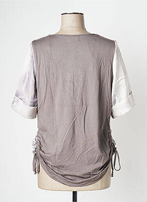 Blouse manches courtes manches courtes beige GELCO femme