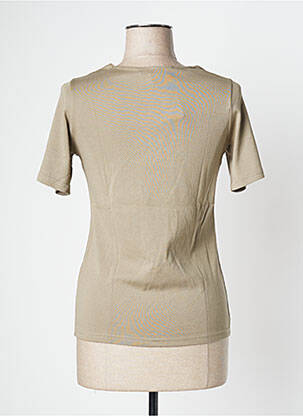 T-shirt col v manches courtes vert TELMAIL femme