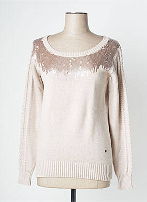 Pull beige PIONEER pour femme