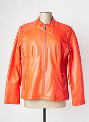 Veste simili cuir orange DIANE LAURY pour femme seconde vue