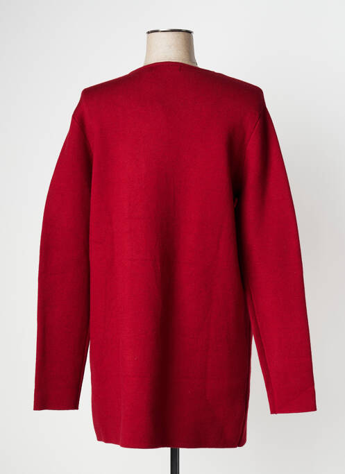 Gilet manches longues rouge ESCANDELLE pour femme