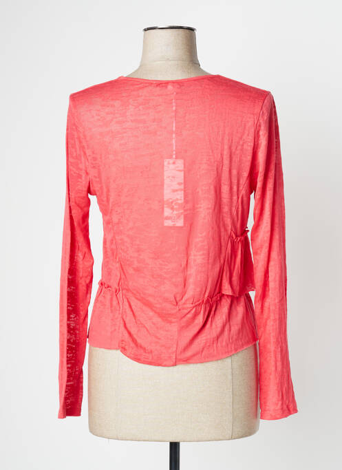 Gilet manches longues rouge SUN LIGHT pour femme